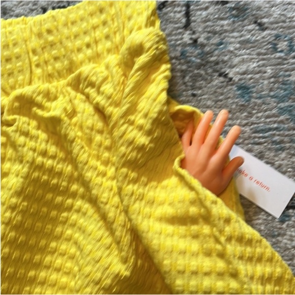 NWT Modcloth Winner's Circle Skater Yellow Skirt Size Small - Picture 15 of 16